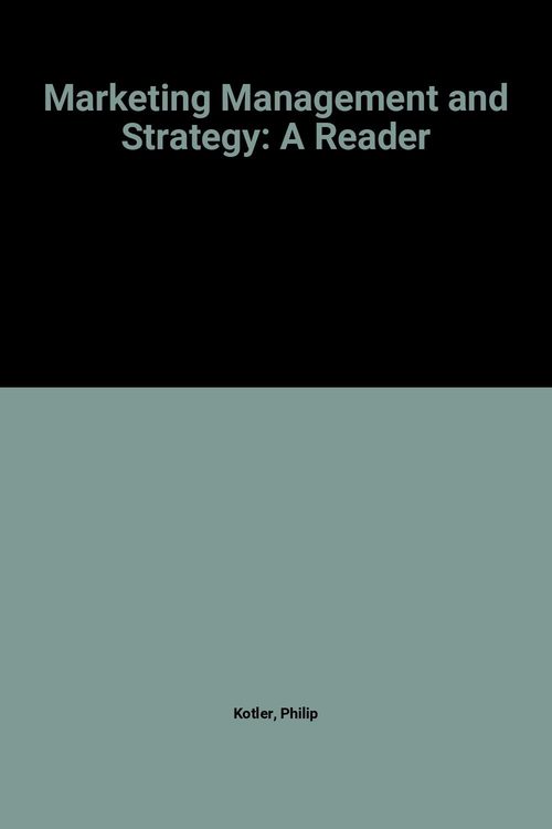 Cover of Marketing Management and Strategy: Selected Readings