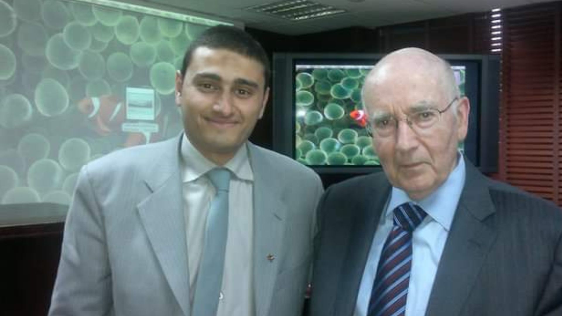 Abdullrahman Zidan with Professor Philip Kotler in Amman, 2012