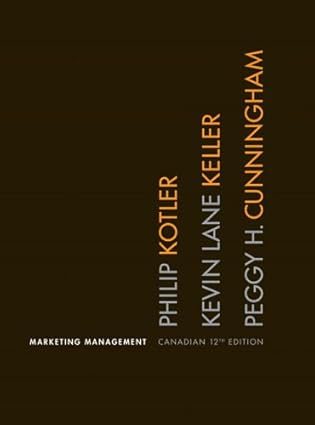 Cover of Marketing Management: Twelfth Canadian Edition