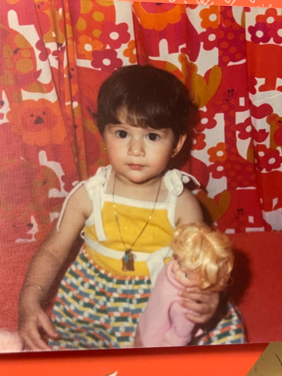 Zain Awad as a young child